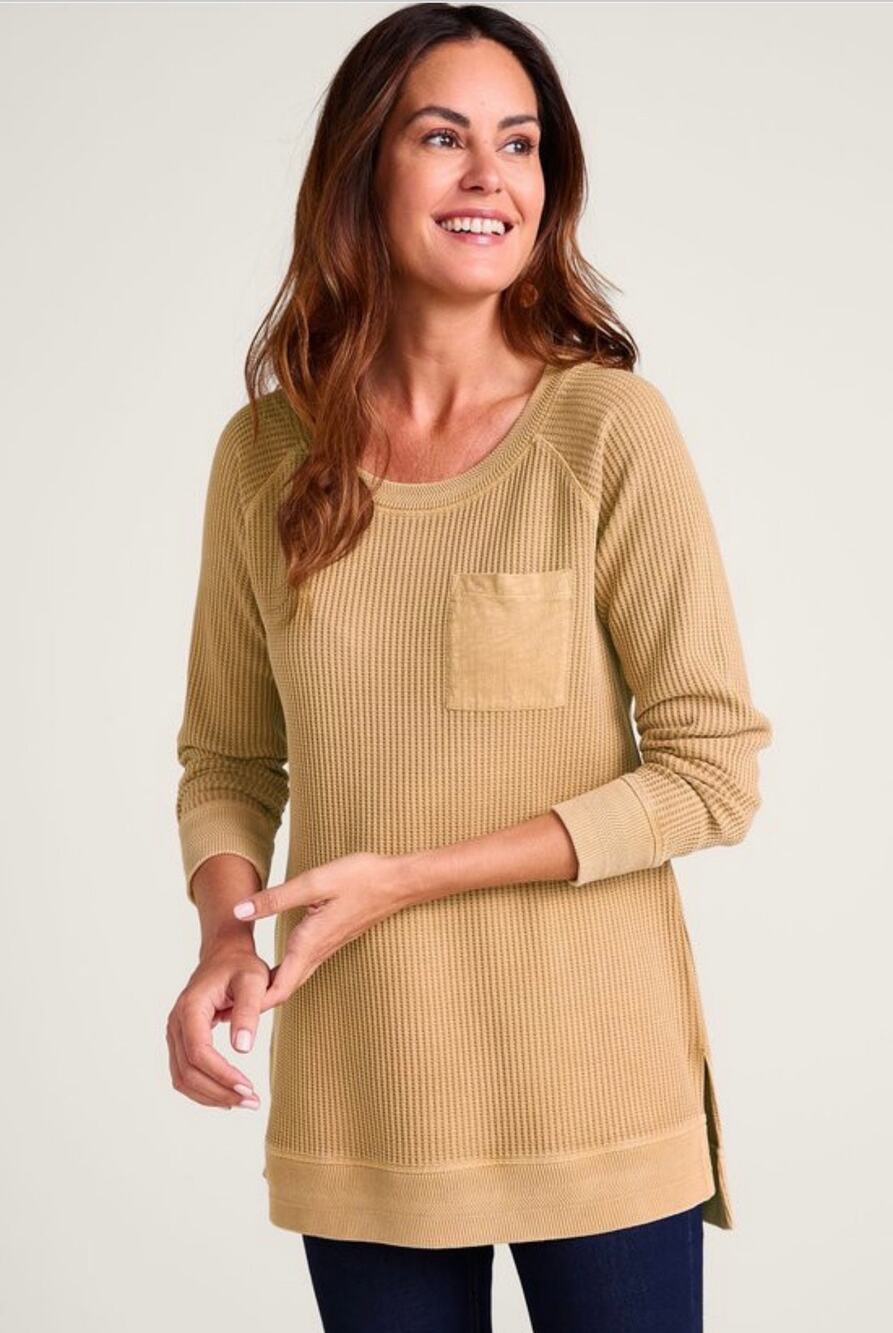 Soft Surroundings waffle tunic top
